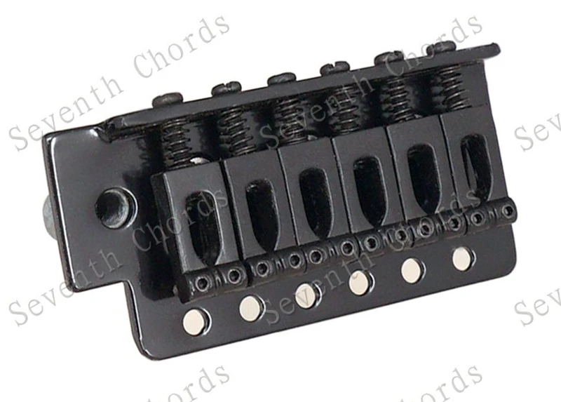 Ein Satz 6-saitiger konkaver Sattel-Tremolo-Brückensystem für E-Gitarren-Zubehörteile, Chrom, Schwarz, Kupfer, Rot zur Auswahl – Detail 20