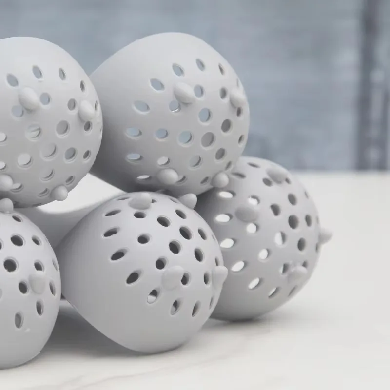 حامل بيض من السيليكون عالي الجودة لا يلتصق، مقاوم لدرجات الحرارة العالية، آمن للطهي، حاوية تخزين الطعام المسلوق