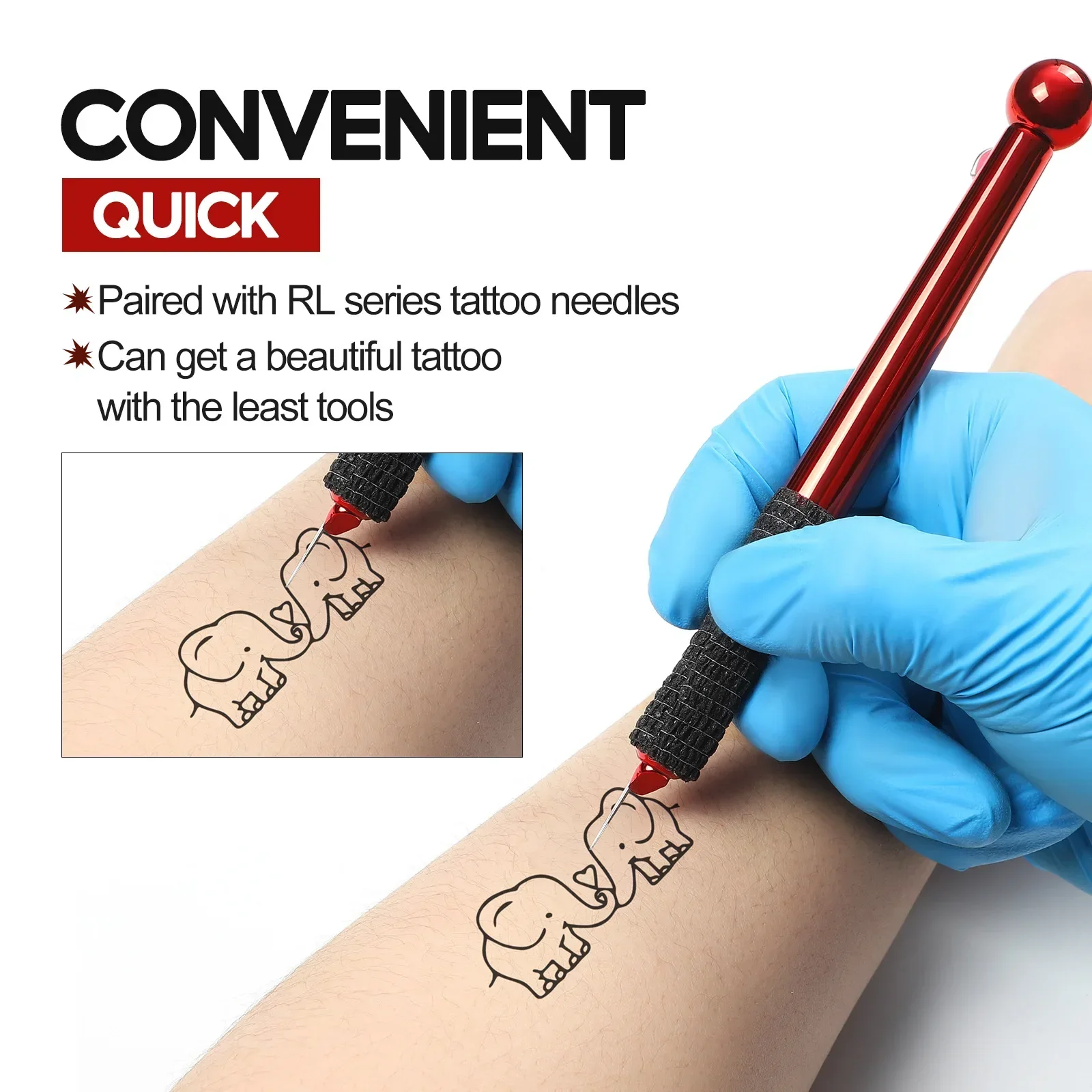 Hand Poke and Stick Tattoo Pen Tool Tattoo Needle Stick Poke Needle Holder DlY Tool for Tattoo Beginners Practice 1 Set or 1pcs