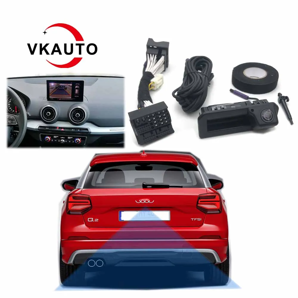 

VKAUTO Canbus Dynamic Trajectory Camera For audi Q2 2017 2018 2019 2020 Parking backup Camera Work With MQB Unit