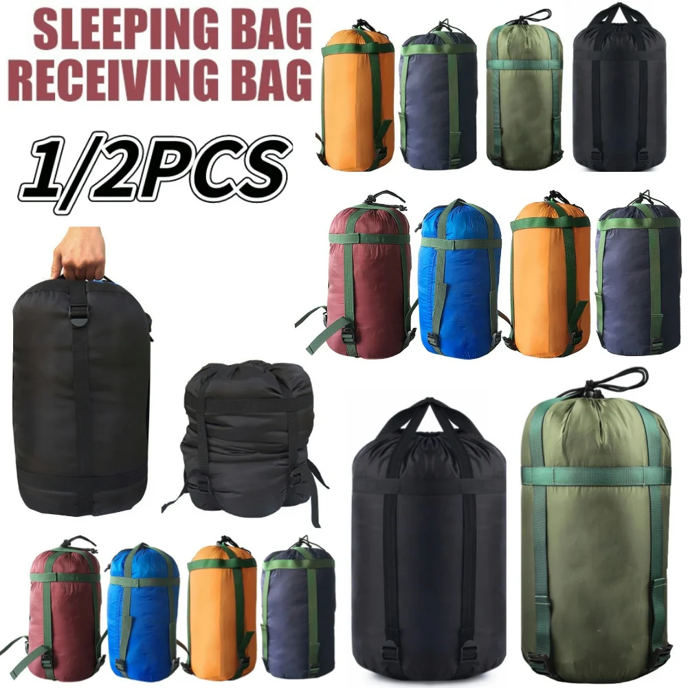 Sleeping Bag Storage Bag Leisure Hammock Storage Bags Hiking Camping Sleeping Bag Compression Stuff Sack for Outdoor Supplies