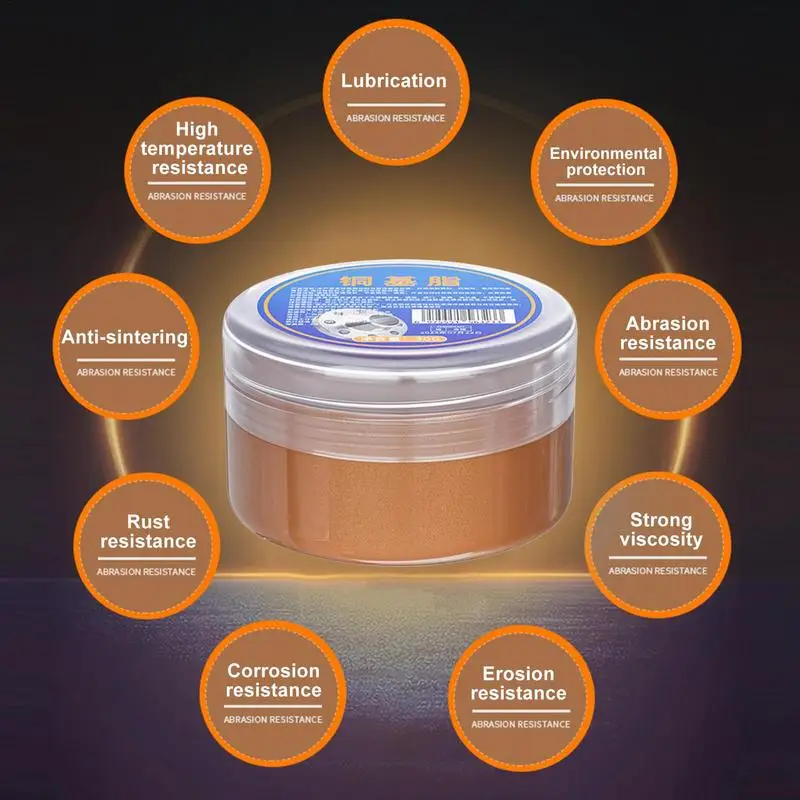 30g Grasso per rame Lubrificante per rame impermeabile Protezione per alte temperature Grasso a base di rame Accessori per auto professionali