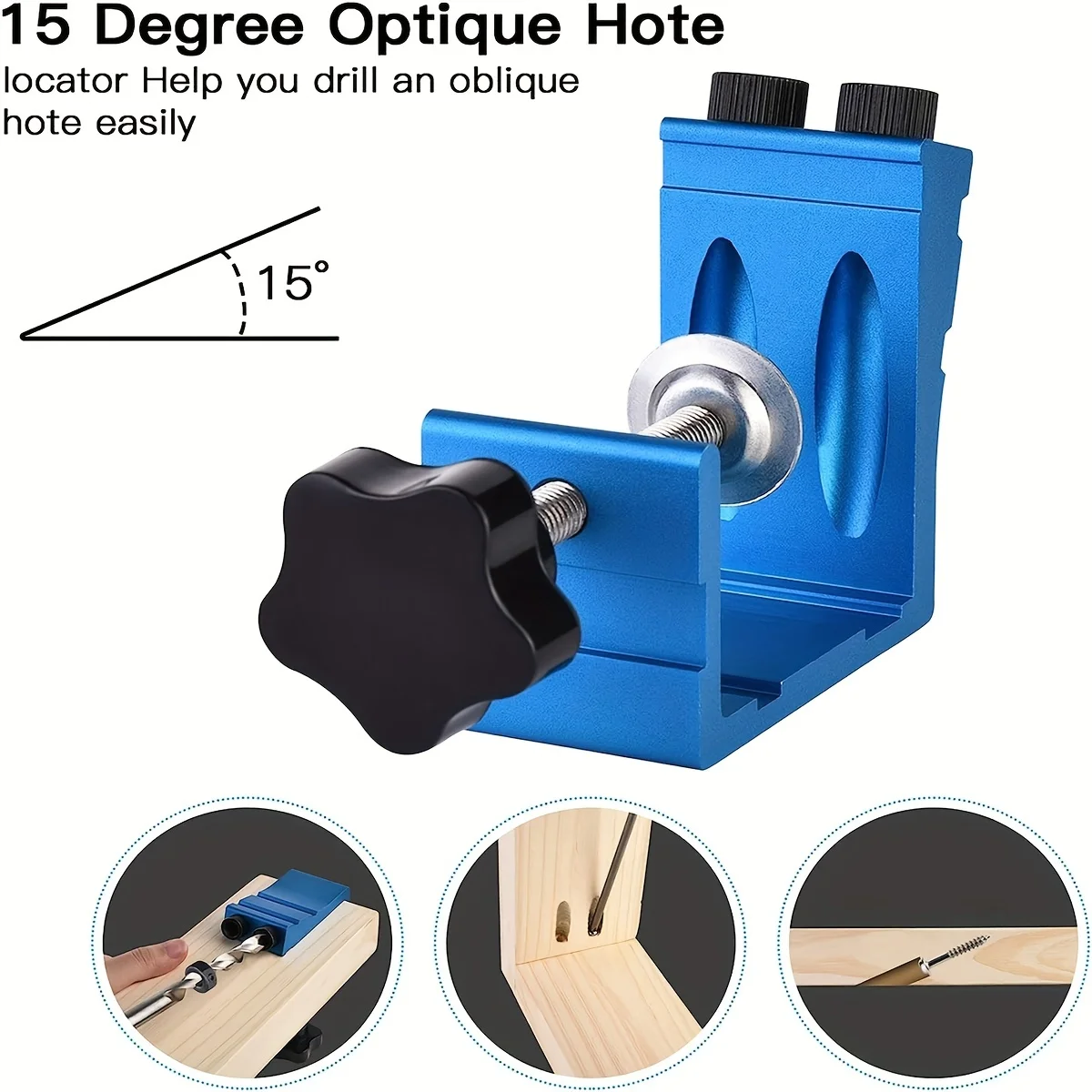 Pocket Hole Jig Kit Dowel Drill Joinery Screw Kit Carpenters Wood Woodwork Guides Joint Angle Tool Carpentry Locator