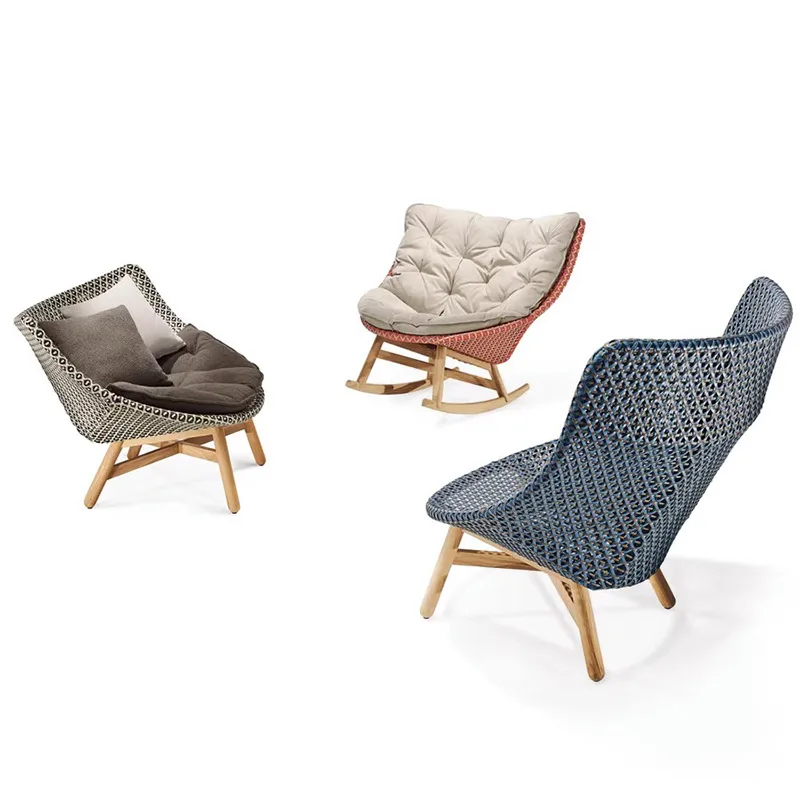 

Outdoor rattan chair rope sofa, simple single double small apartment Nordic living room modern simple furniture