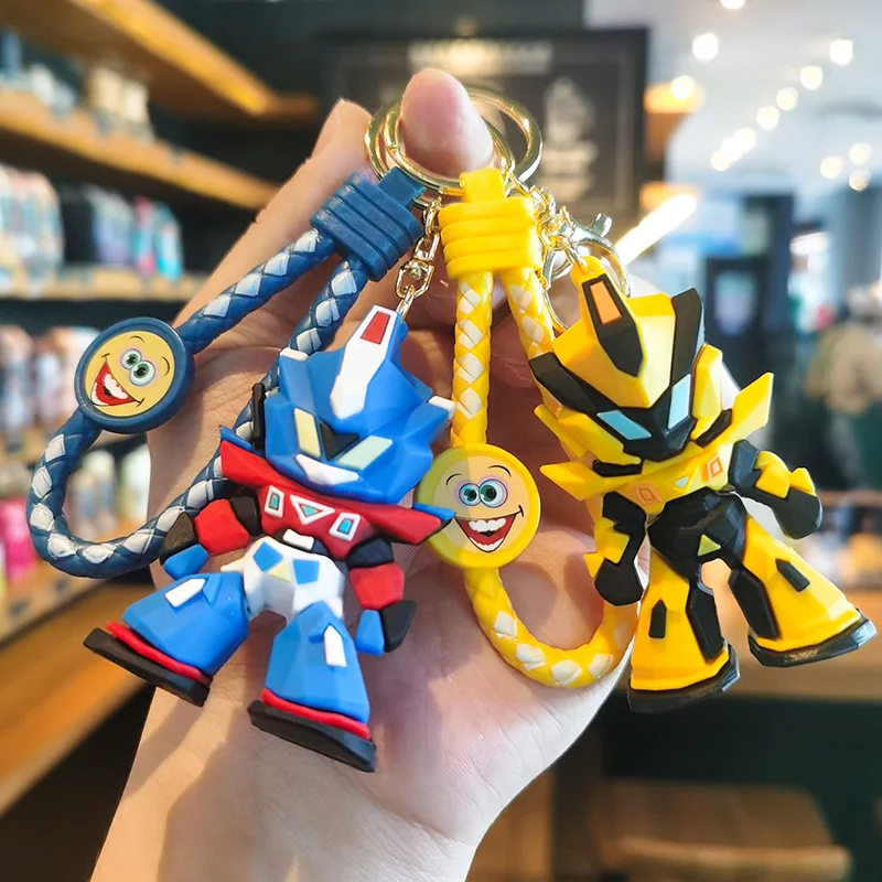 

4th Generation Braided Robot Keychain Doll Machine Gift for Foreign Trade Kawaii Cute Personalized Gifts Y2k Fashion Toys Anime