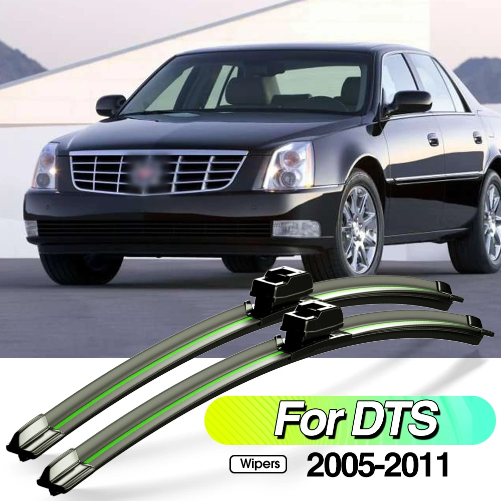 

For Cadillac DTS 2005-2011 2pcs Front Windshield Wiper Blades Windscreen Window Accessories 2006 2007 2008 2009 2010