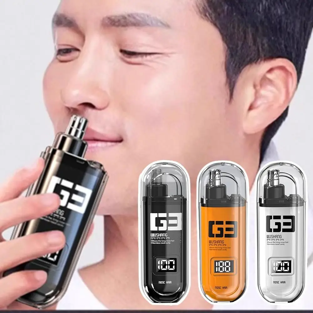 Portable Electric Nose Hair Trimmer Mini Cavity Nose Cleaning Pocket Hair Eyebrow Trimmers Multifunctional Usb Rechargeable