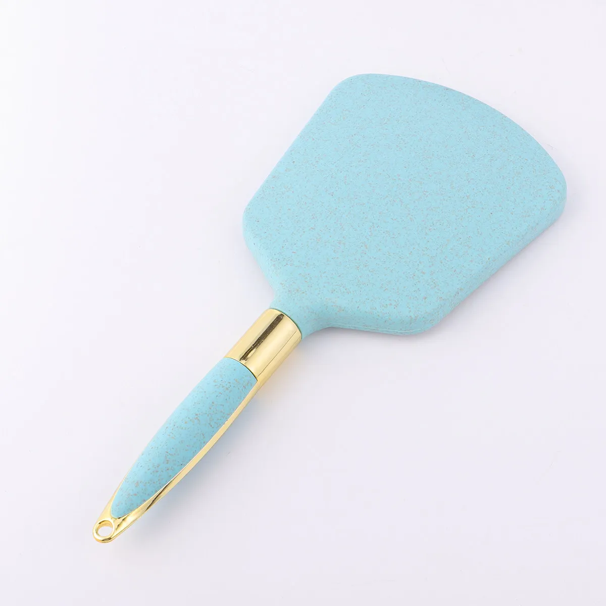 Shatter Resistant Square Hand Mirror Lightweight ABS Handle Glass Mirror for Home Office Travel