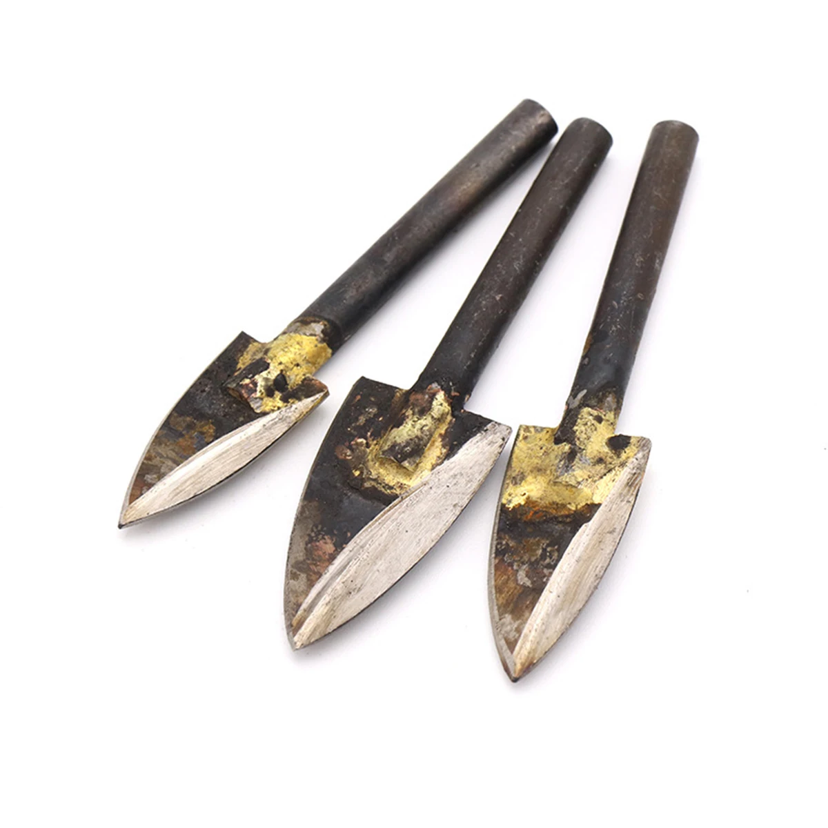 1PC Pointed Welding Knife Head Tool 6MM Shank Woodworking Engraving Tools 8-20mm Wood Carving Grinding Head Milling Cutters Head