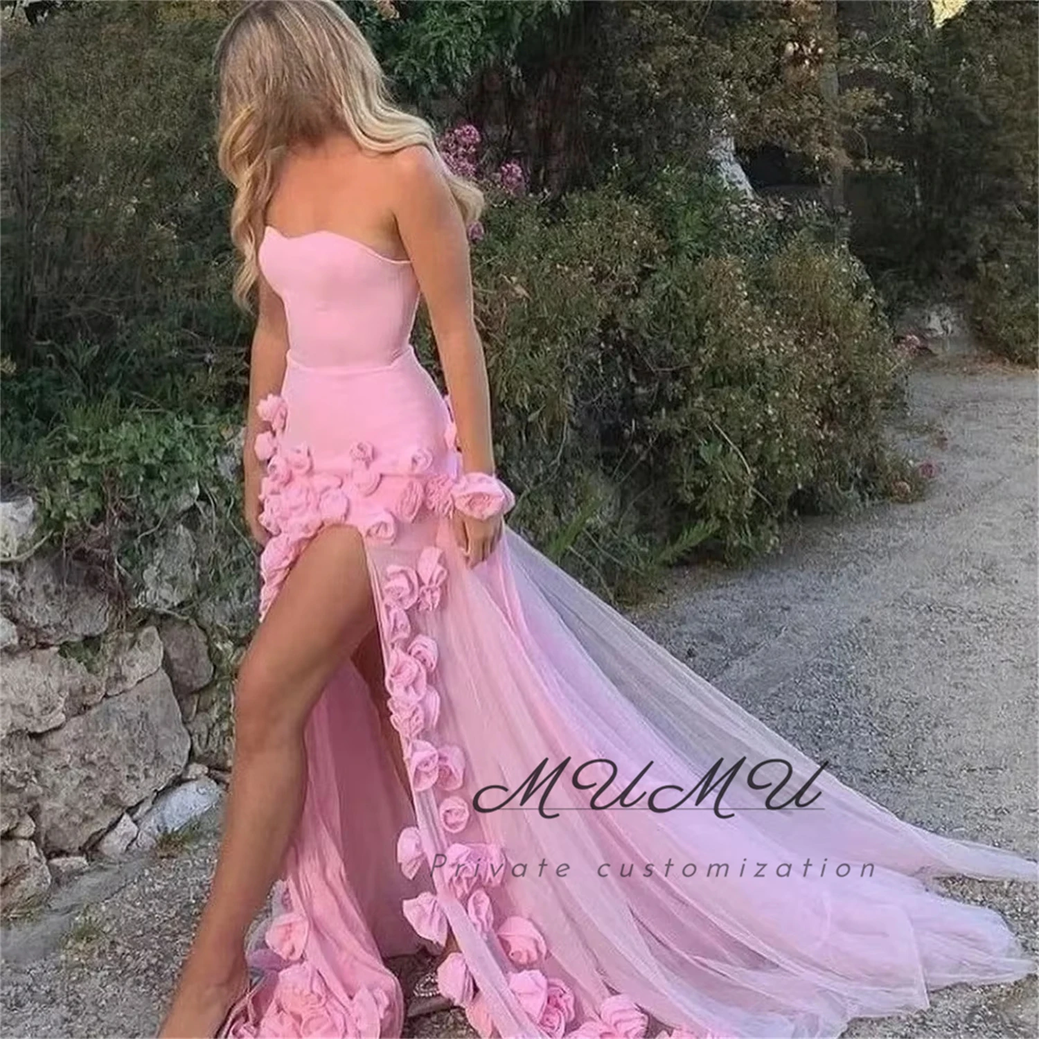 فساتين حفلات أنيقة مخصصة من MuMu 2025 فساتين زفاف فيخترنيا للحفلات فساتين سهرة نسائية وردي للحفلات الراقصة