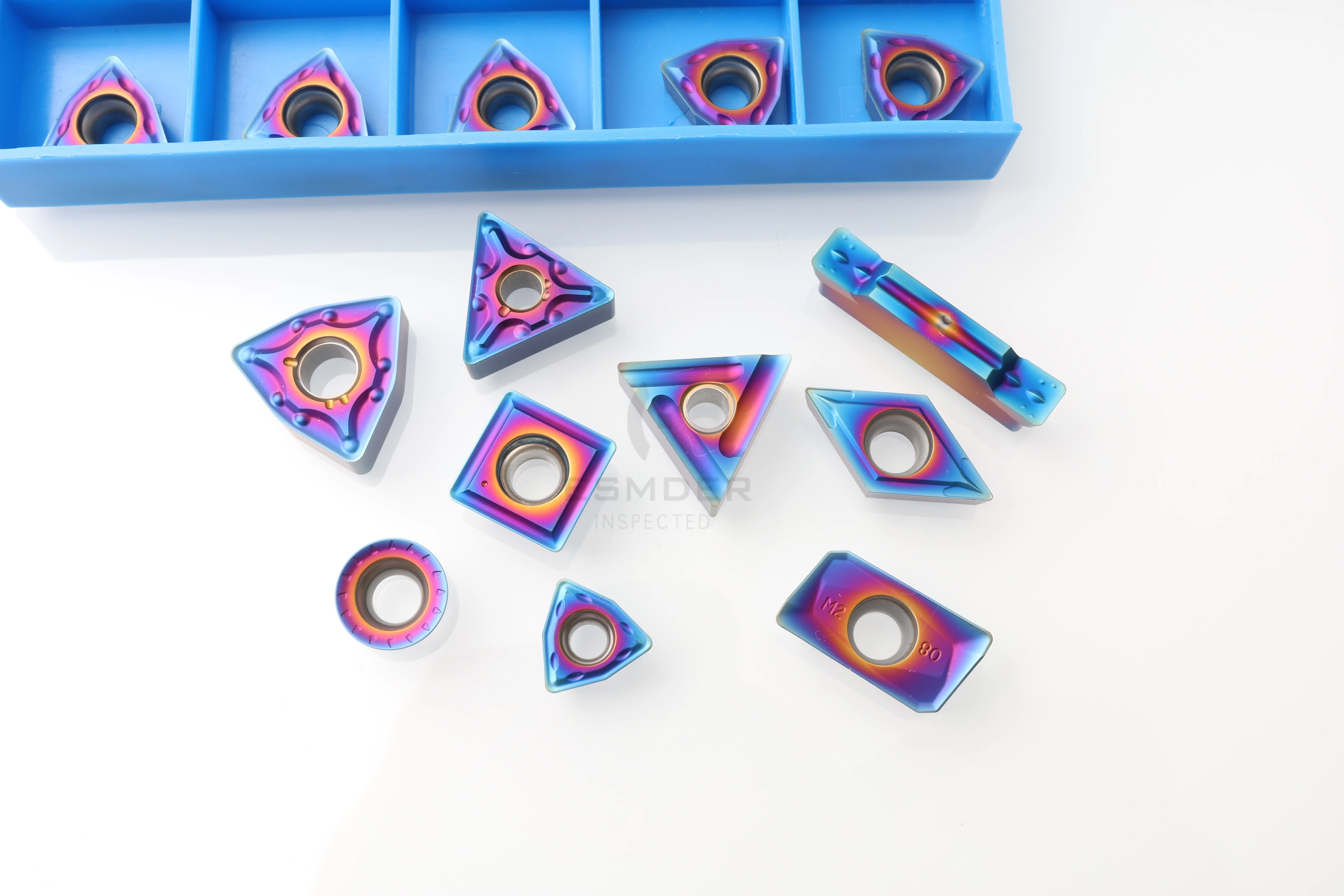 

10PCS CNMG120404 TNGG160404 VNMG160404 WNMG080404 MA L-F L-S EH55N Quenched Steel Nano Blue External Blade CNC Lathe Cutter