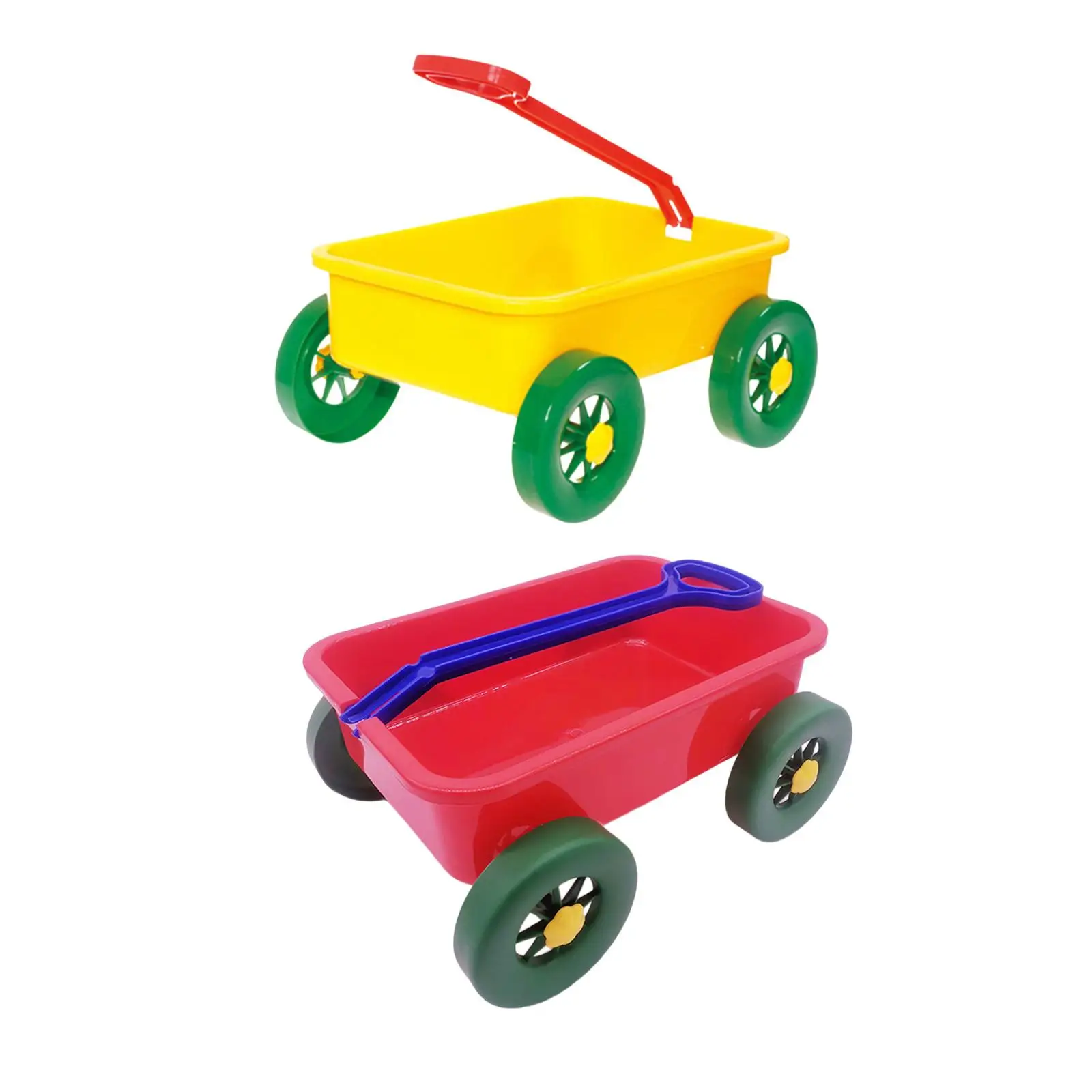 Kids Wagon Toy, Pull Car Outdoor Toy, Beach Activities, Children Wagon Cart Sand Toy Trolley for Gardening Seaside Yard