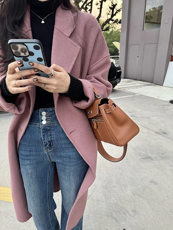 

Джинсы с высокой талией, облегающие, с разрезами, повседневные, из водостойкой полиэстеровой ткани, универсальные, осенне-зимние, от Zhang a Xing