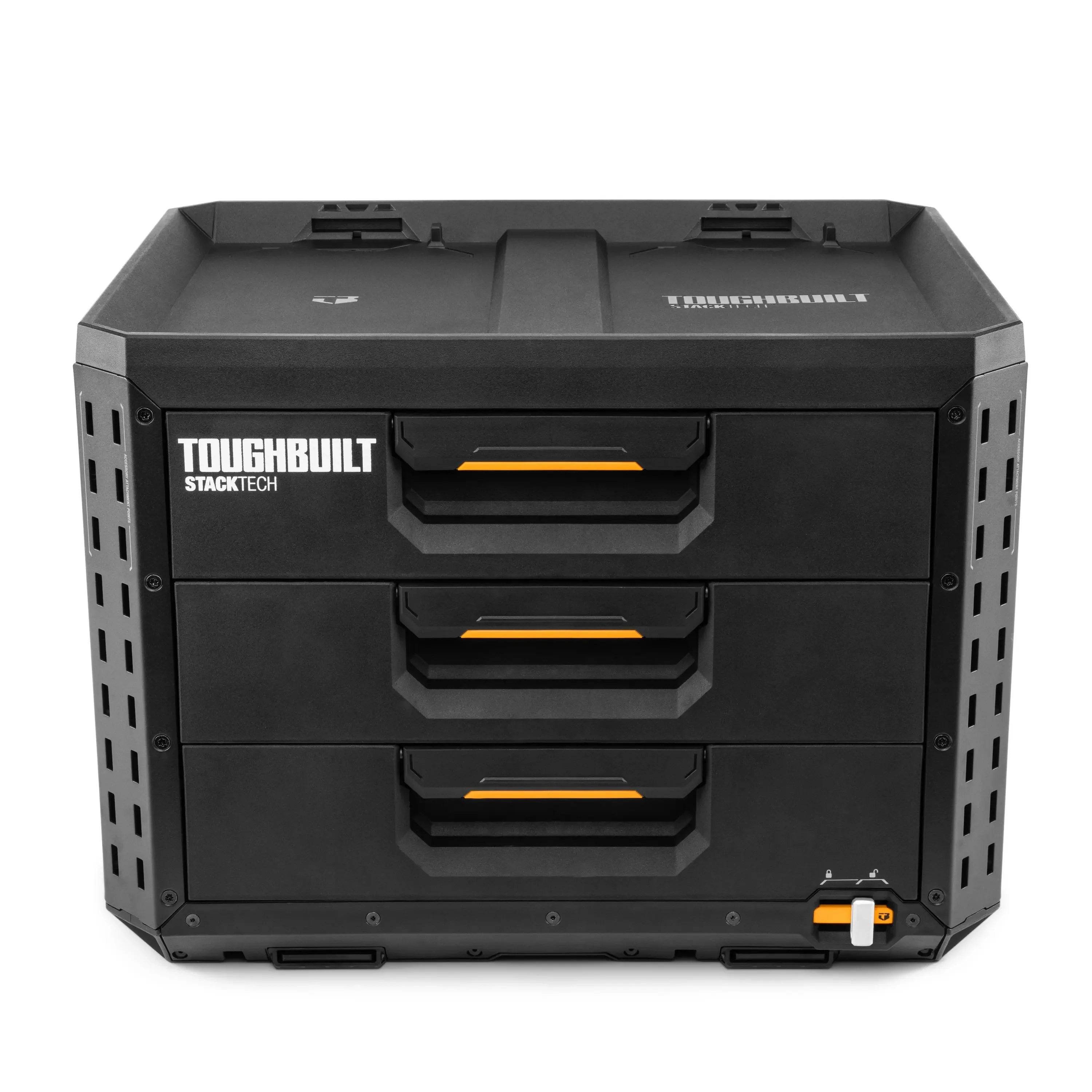 TOUGHBUILT TB-B1-D-70-3 STACKTECH szuflada czarna skrzynka narzędziowa przemysłowa punkowa skrzynka organizator części skrzynka akcesoria do