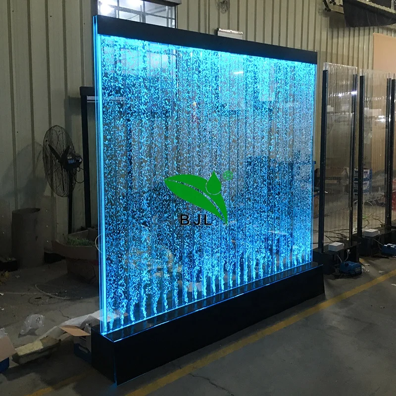 Custom, custom floor standing led water bubble wall screens & room dividers