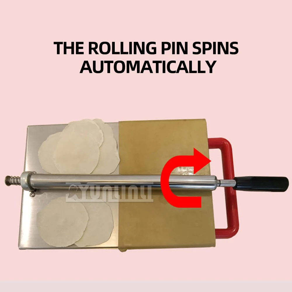 Nudelpresse aus Edelstahl 304, kleine manuelle Maschine zur Herstellung von Knödelhaut, Teigpresse