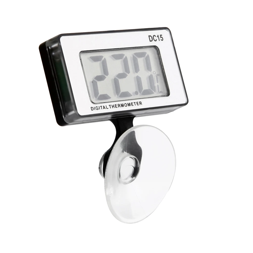 

Dc15 Mini White Digital LCD Aquarium Thermometer Fish Tank Temperature Meter Suction Cup Probe Sensor Cable Thermometer