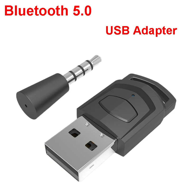 1PCS Wireless Game Audio Headphone Adapter Receiver for PS5 PS4 Game Console PC Headset Bluetooth 5.0 Audio Transmitter