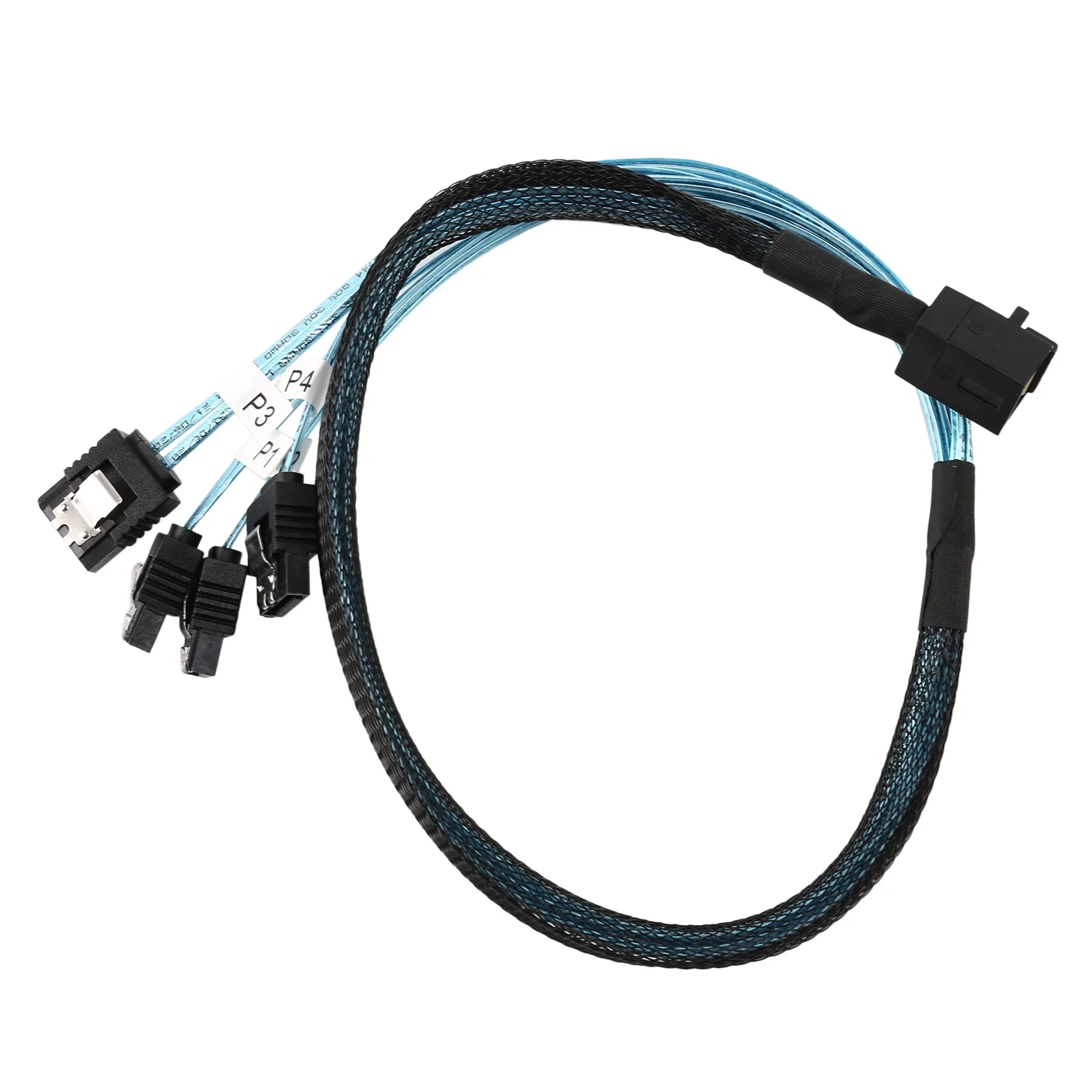 

Internal Mini SAS to SATA Cable, SFF-8643 to SATA Forward Breakout Compatible with Raid Controller Hard Drive