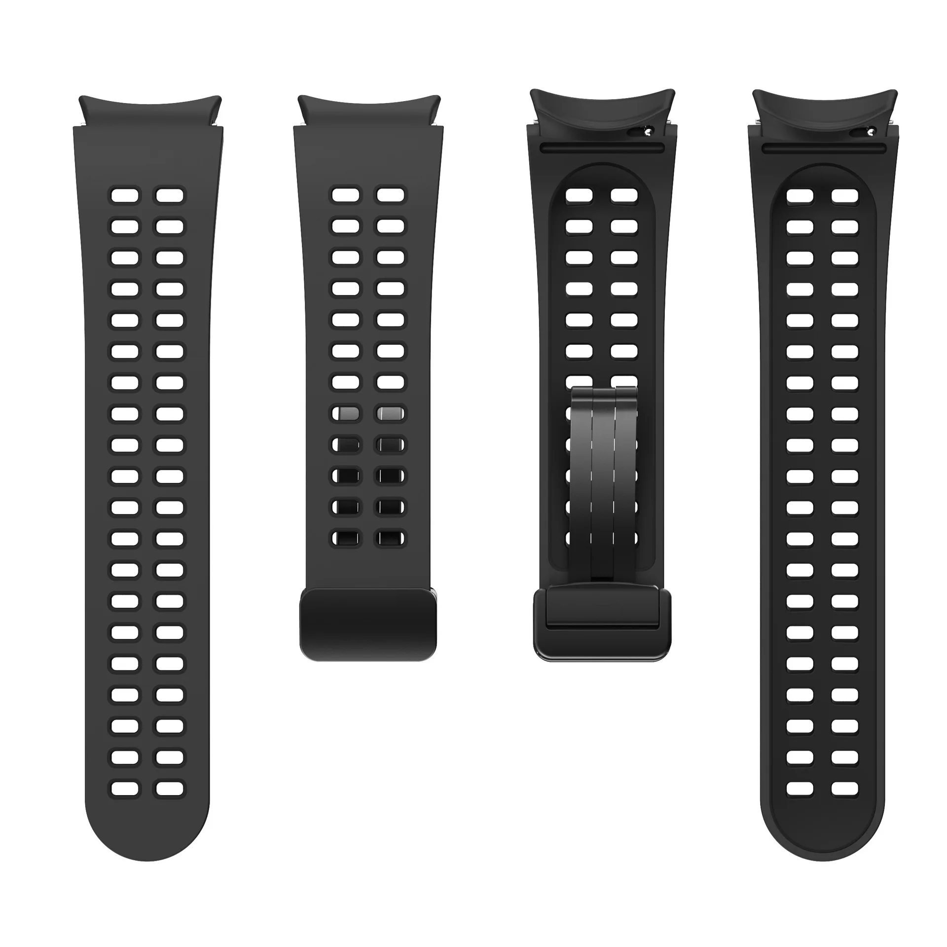 Silicone Strap for Samsung Watch 4/5/6 40mm 44MM 5Pro 45MM Magnetic Buckle Band for Galaxy Watch 4/6Classic 42mm 43MM 46mm 47MM