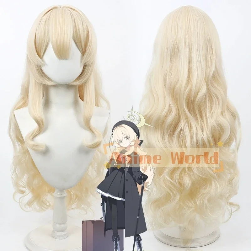 

Game Anime Blue Archive Professor Niyaniya Cosplay Wig 90CM Long Black Ponytail Heat Resistant Synthetic Hair Halloween Party