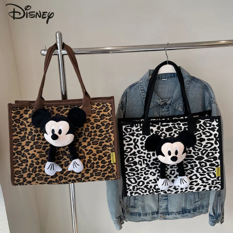 

Disney Mickey 2025 New Women's Handbag Fashion High Quality Women's Shoulder Bag Cartoon Large Capacity Commuter Storage Bag