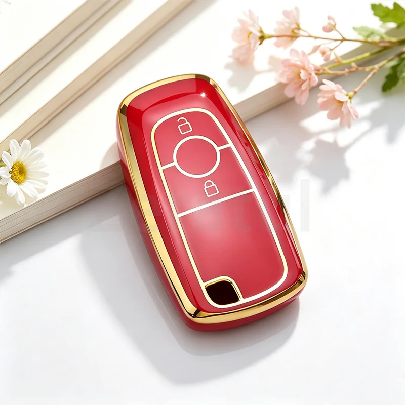 2/3/4/5 Buttons TPU Car Key Case for Ford Fusion Mustang Explorer F150 F250 F350 EcoSport Edge S-MAX Ranger Lincoln Mondeo