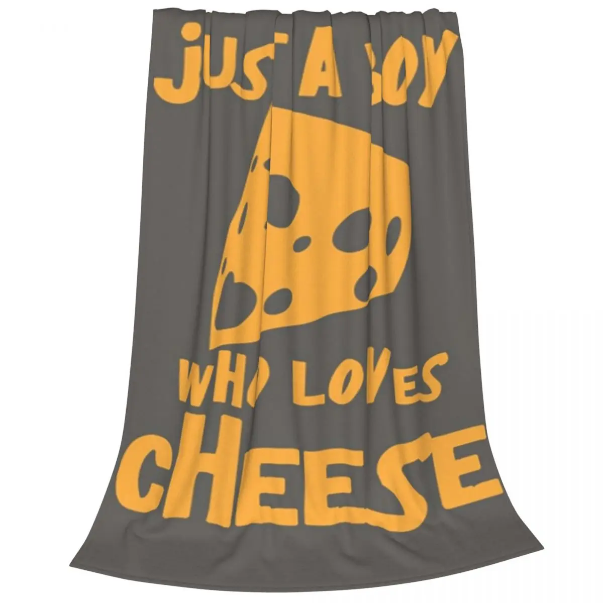 Just A Boy Who Loves Cheese Blanket Fleece Portable Sofa Throw Blankets For Home Bedroom Travel Throws Bedspread Quilt