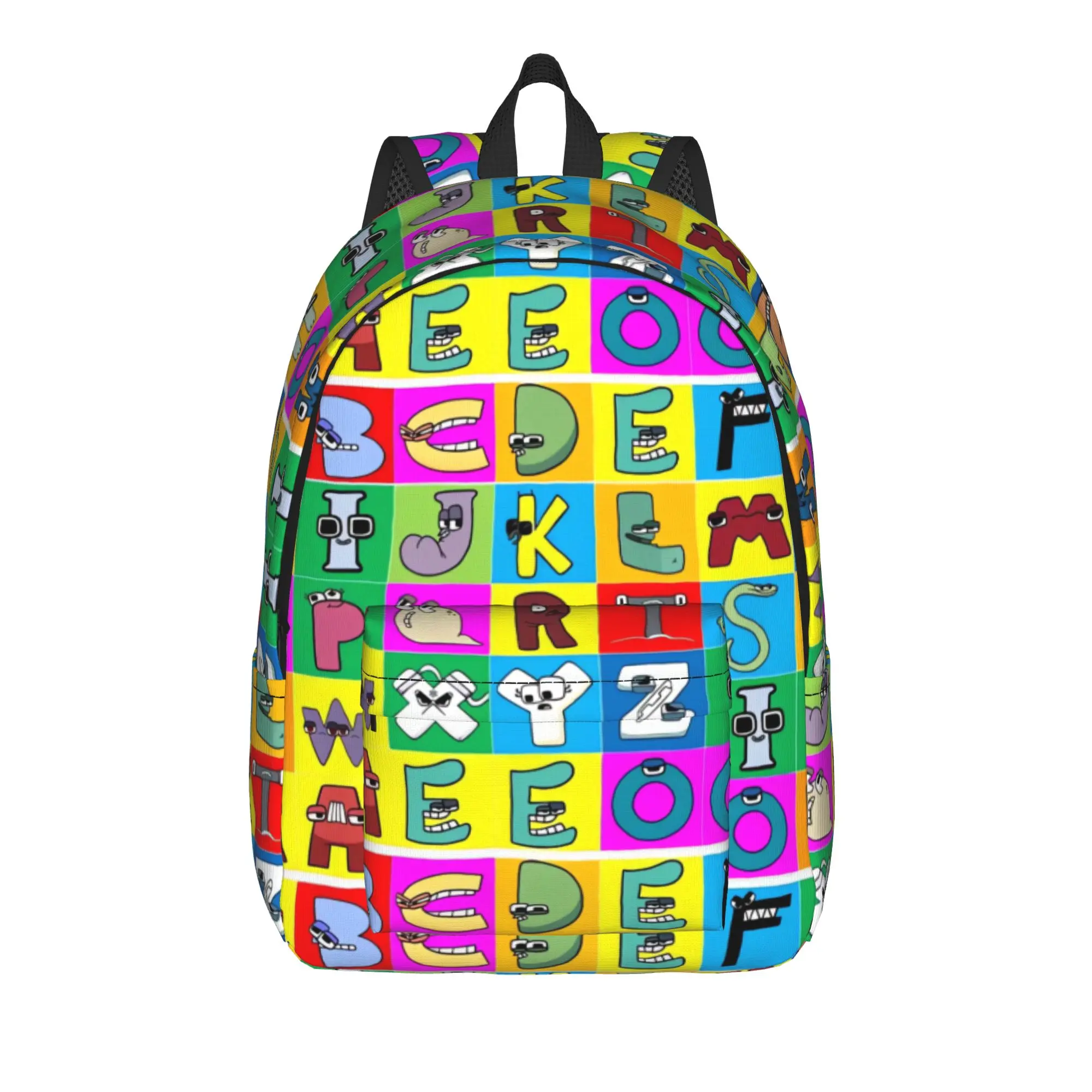 Popular Alphabets Lores Backpack Unisex  Durable Backpacks Polyester Kawaii High School Bags College Design Rucksack
