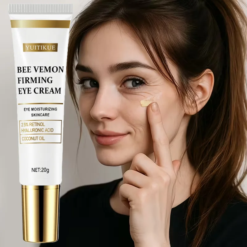 كريم عين لشد سم النحل، ورفع شد العين وترطيب العناية بالبشرة يحتوي على 2.5% ريتينول وحمض الهيالورونيك وزيت جوز الهند