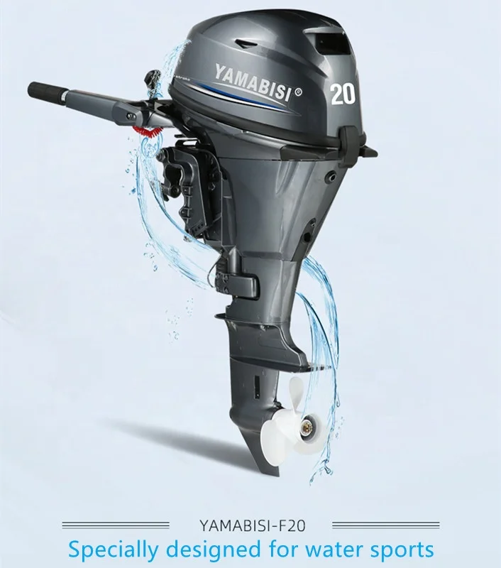 YAMABISI 4 Stroke 20 Horsepower Outboard Motor Kayak Fishing Boat Motor Outdoor Outboard Motor