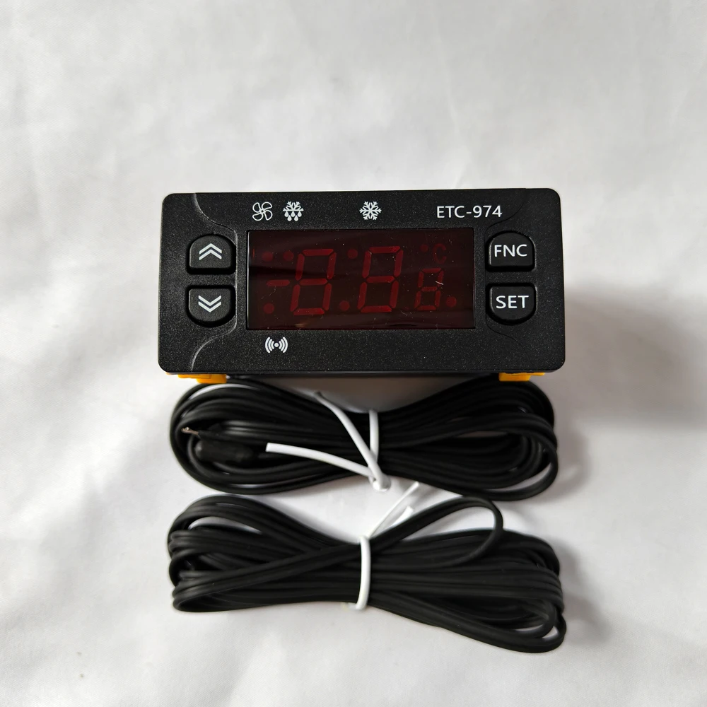 

ETC-974 ETC-961 AB-10TH AB-10C AK-5060 Temperature Controller AC 220V Refrigerator Defrosting Heating with Dual NTC Sensor