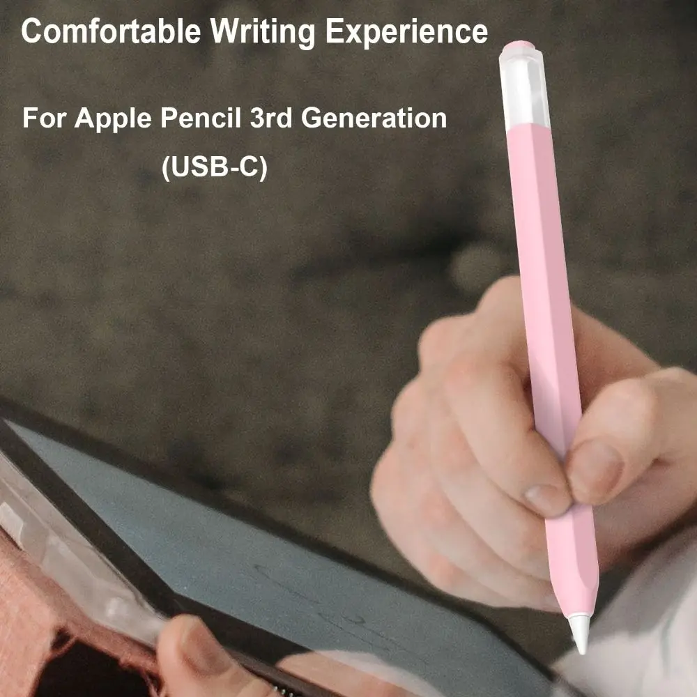 Tablet Stylus Protective Case Shockproof Anti Slip USB-C Touch Pen Sleeve Waterproof Silicone for Apple Pencil 3rd Generation