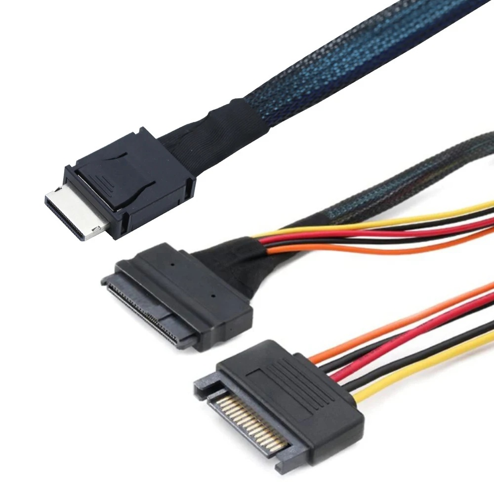 U.2 U2 SFF-8639 NVME PCIe SSD Cable for Mainboard Intel SSD 750 p3600 p3700 M.2 SFF-8643 Mini SAS HD