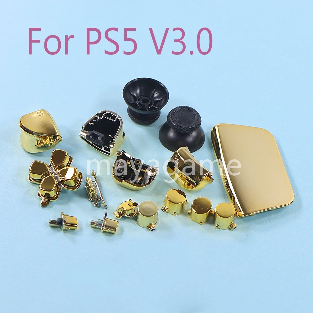 6sets For PS5 V3 3.0 Controller D-pad Shared Electroplated Button L1 R1 L2 R2 Operation Button kit