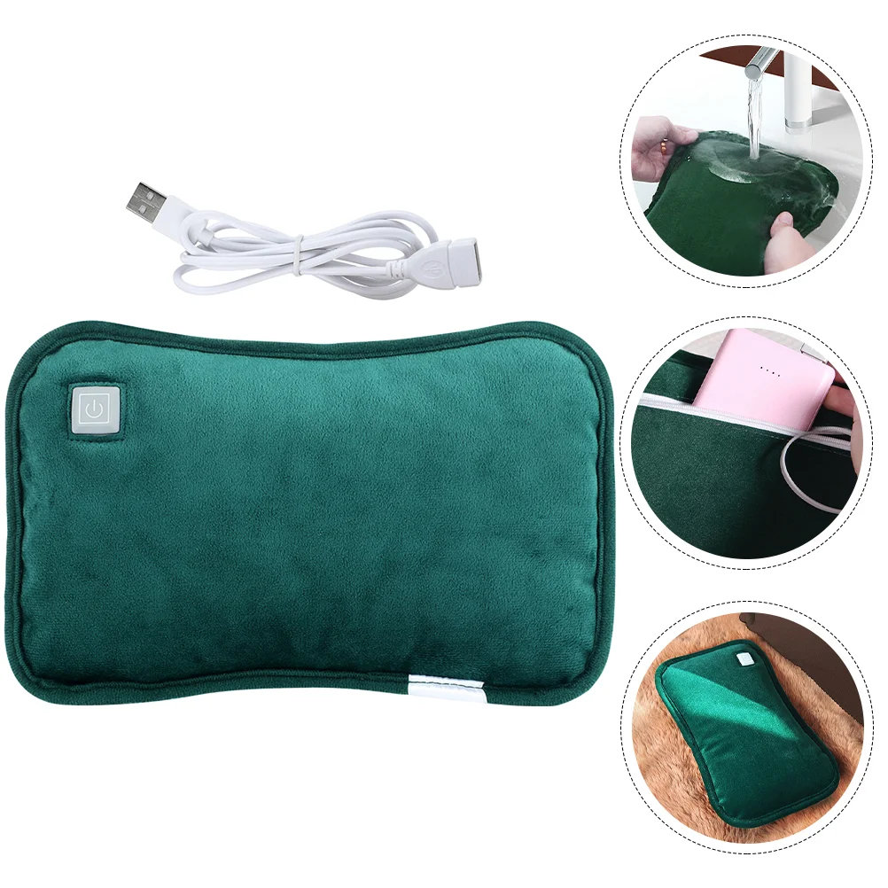 

Waterless Hand Warmer Hot Bag Collapsible Bottle Charge Chargeable Reusable Heating Flannel Bags Waterbottle