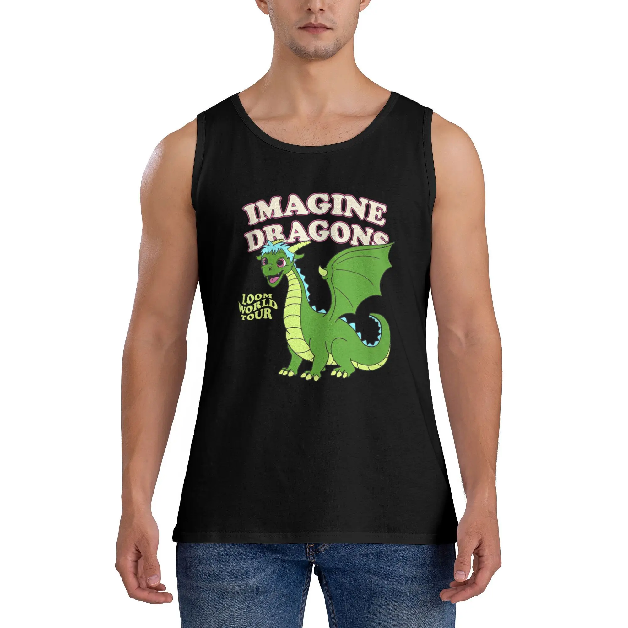 

Майка Imagine Dragons Band Loom Tour, модные топы, повседневные мужские рубашки без рукавов для спортзала, большие размеры