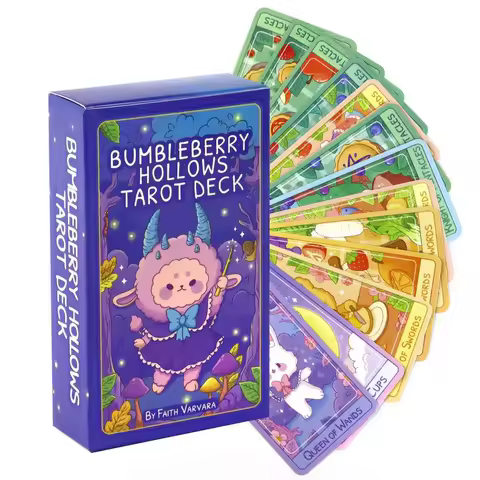 Hot Selling Bumbleberry Hollows Tarot Leisure Entertainment Card Family Gathering Divination Deck Tarot Board Playing Card Game
