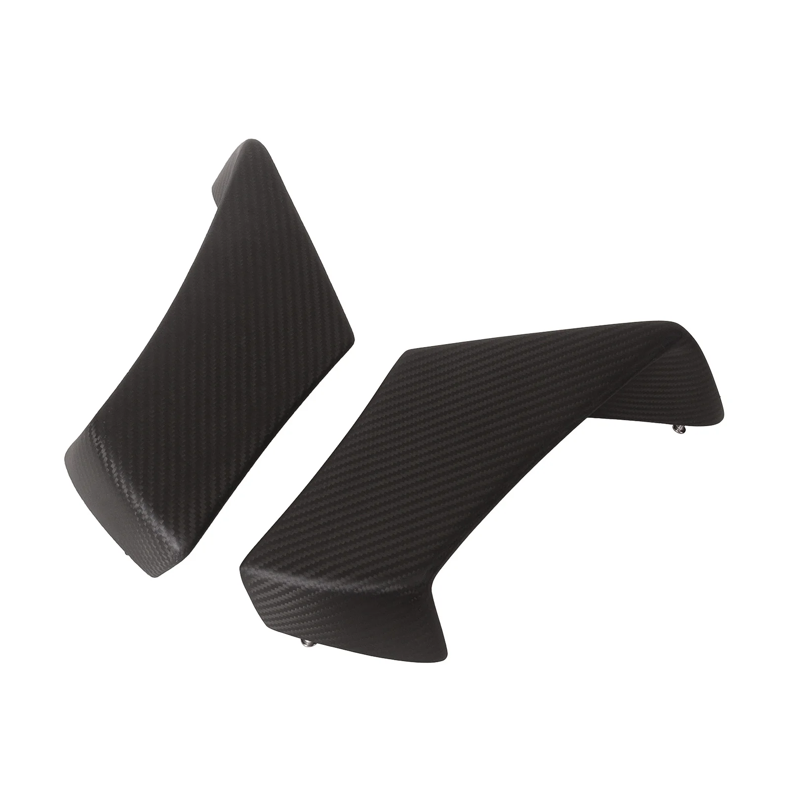 Motorcycle 100% Full Carbon Fiber Winglets for RSV4 2010-2020 in Twill Weave Gloss Black