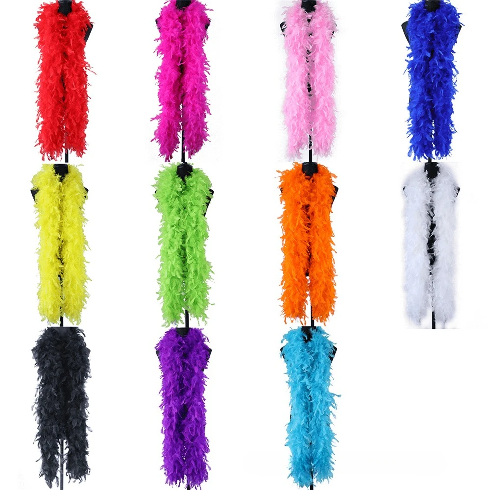 

Wholesale 90g Fire Flakes Turkey Feather Scarf Clothing Accessories Stage Props Wedding Collocation