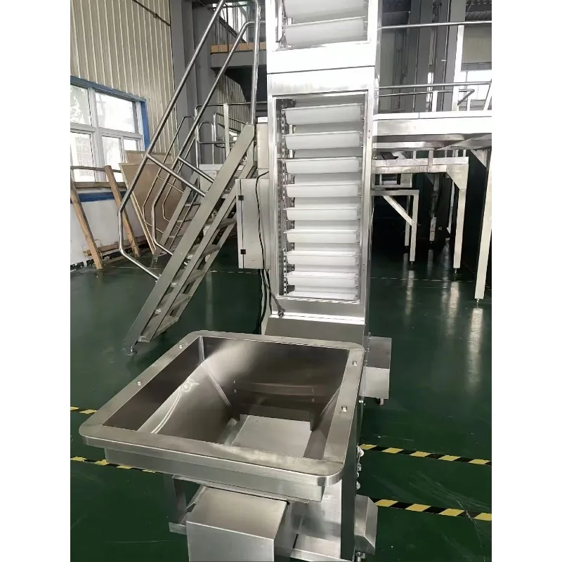 Small Z Type Covered Bucket Elevator Lifting System Metal Z Shape Conveyor for Food Industry Salt Paddy Oats Sugar