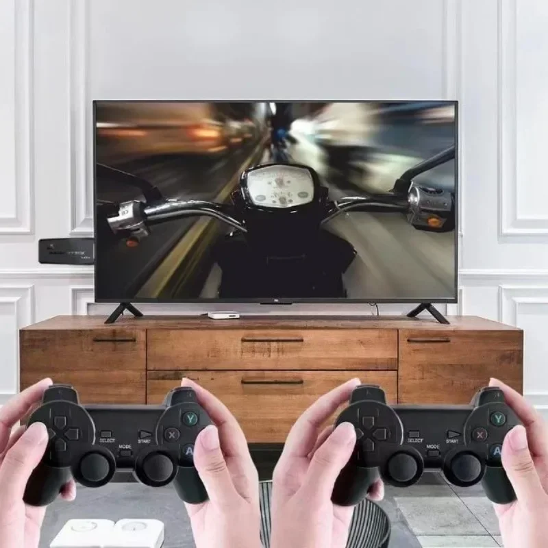 M8 فيديو ريترو لعبة وحدة التحكم المزدوج لوحة ألعاب لاسلكية التلفزيون لعبة عصا 4K HD 20000 الألعاب الكلاسيكية ريترو يده لعبة لاعب