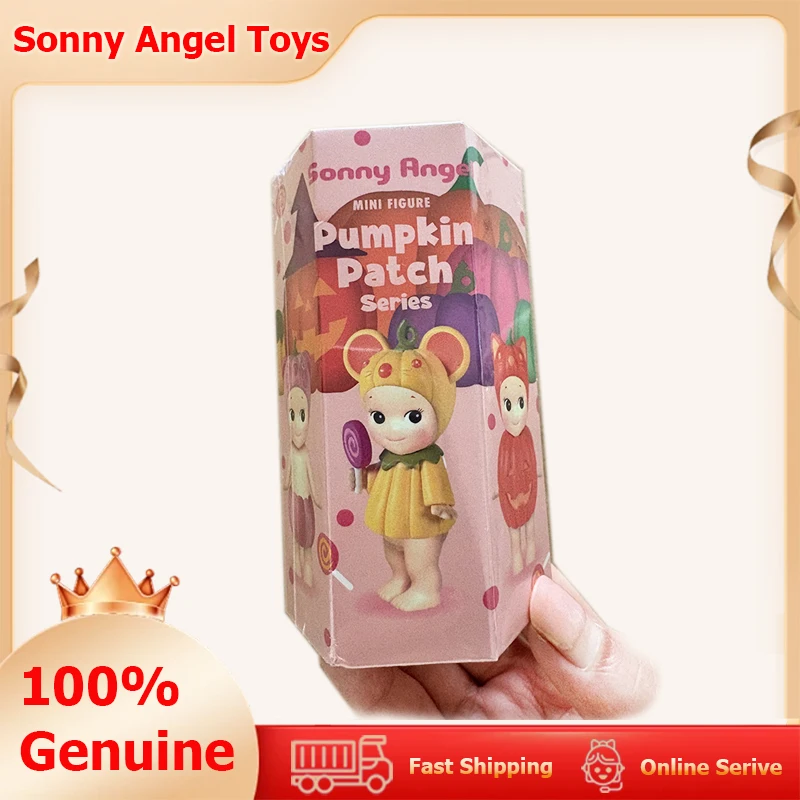 

100% Genuine Sonny Angel Pumpkin Patch Series Mystery Blind Box Ornament Doll Toy Mini Figures Model Decoration Collection Gifts