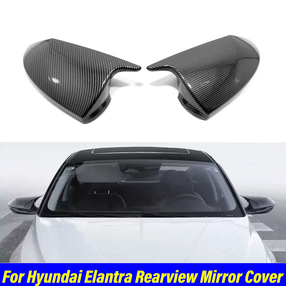 

2pcs For Hyundai Elantra Car Accessories External Rearview Mirror Cover Protection Auto Styling Trim 2021 2022 2023 2024 2025