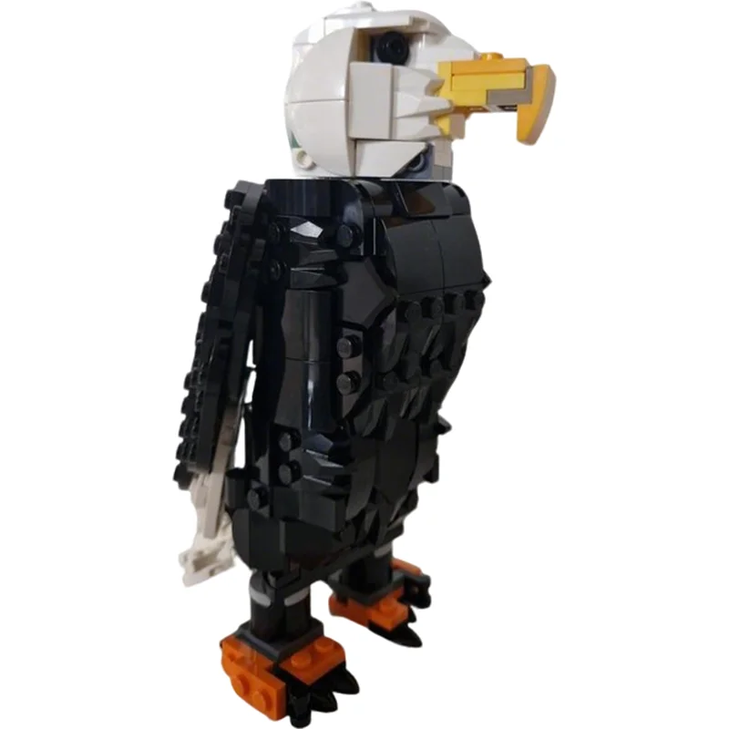 496pcs MOC Creator 3 1 Bald Eagle Model Building Blocks Architecture Christmas Gifts Creative Idea Education Brick Toys Birthday