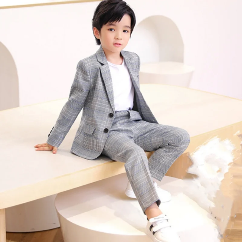 

Boys Coat +Pants Kids Suits 2PCS/Set Cotton 2024 Spring Autumn Cotton Jogging Suit Outfits Christmas Gift Children Clothing