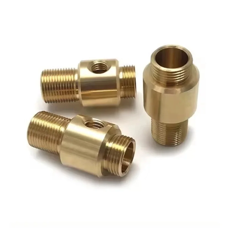 

Custom Brass CNC Machined Parts CNC Turned Part Various Brass Bolt Joints Pipe Joints