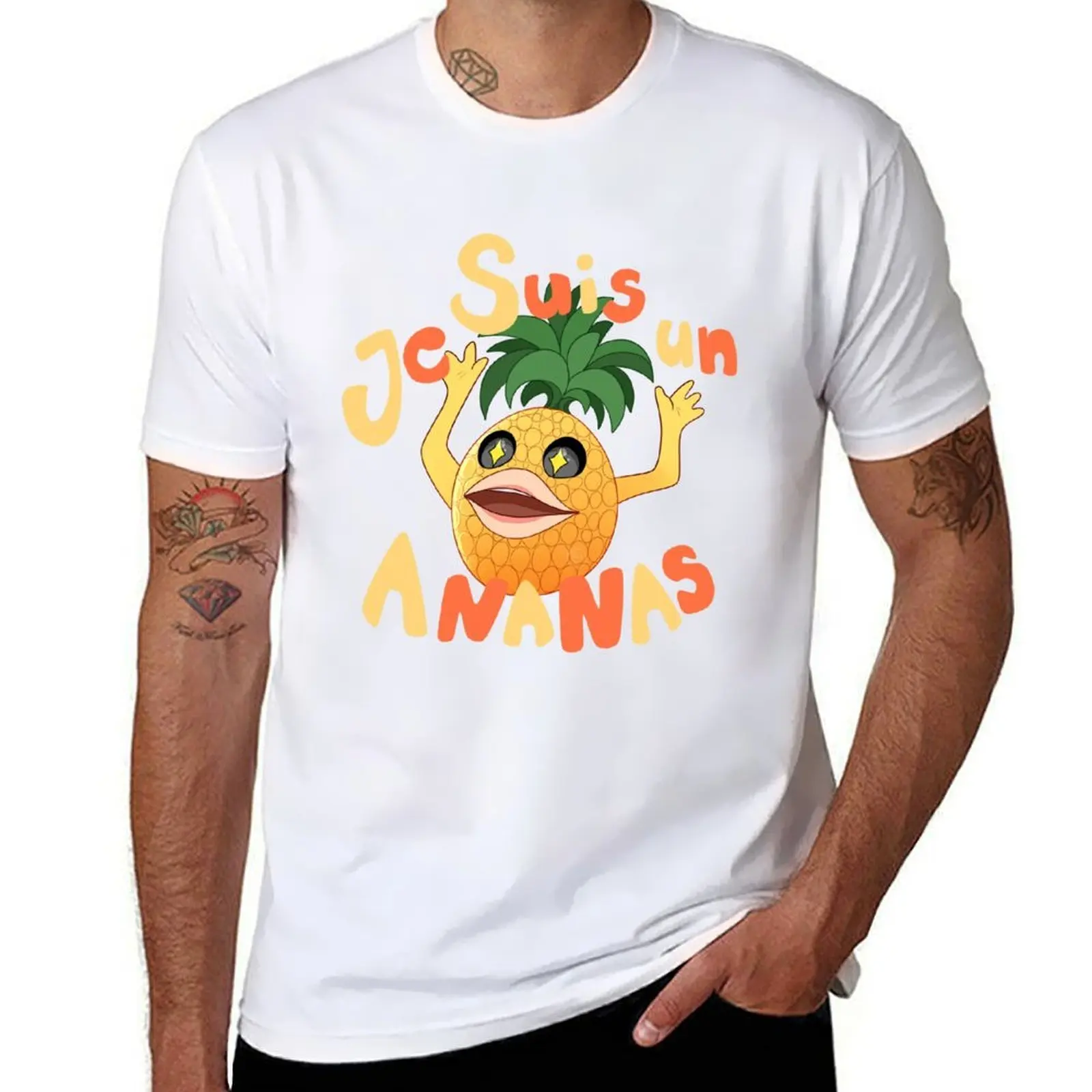 

Je Suis Un Ananas T-Shirt funny t shirts man man t shirt heavy cotton T-Shirt