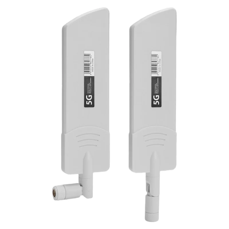 B24B 2PCS 5G Antenne 5G/3G/4G/GSM Volle Band kleber Stick Omni Wireless Smart Meter Router Modul Verstärkung Weiß SMA Stecker