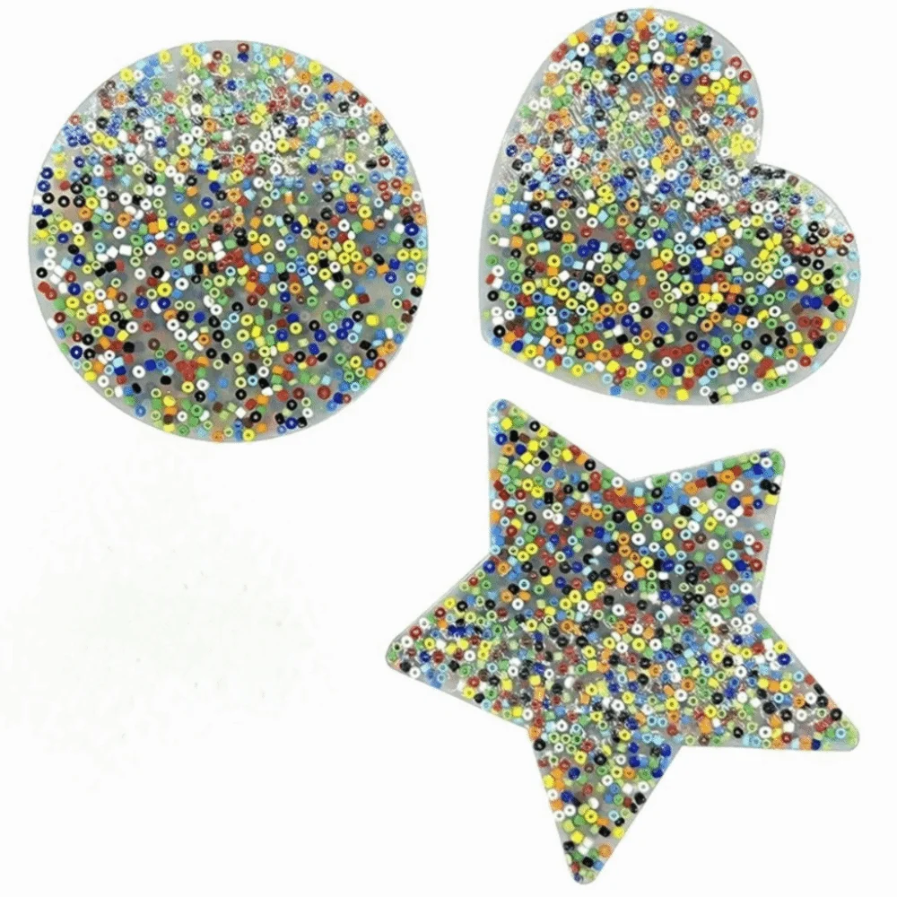 Silicone Skin Picking Fidget Toy Heart Shape Reduce Pressure Skin Picking Toys Anti Anxiety Mini Size Picky Pads Relaxing Gift